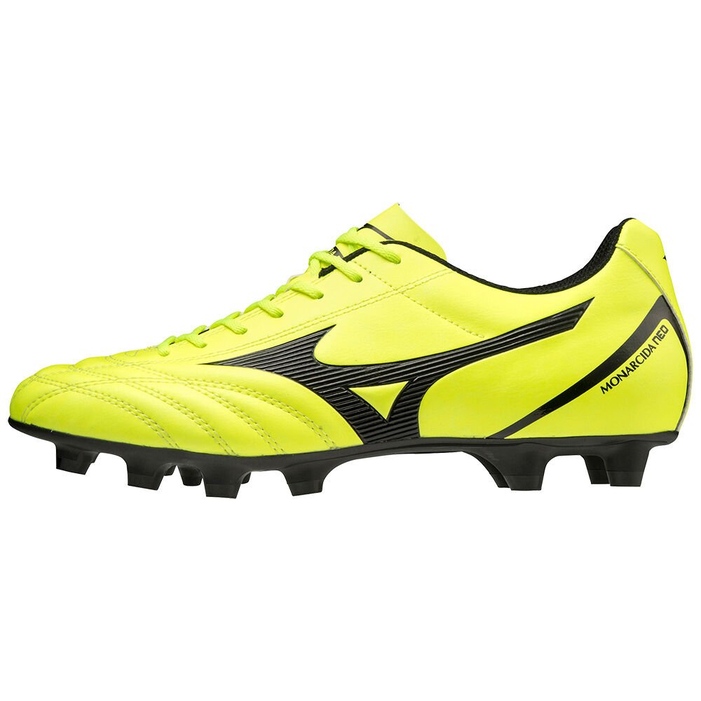 Mizuno Monarcida Neo Select - Bayan Krampon - Sarı/Siyah Türkiye (MHVFAP-257)